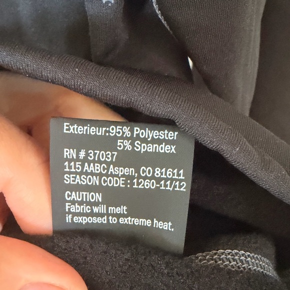 Obermeyer Alias Fleece Black and White 3/4 Zip Pullover Size M - Picture 8 of 8